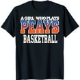 Eye Catching Black TShirt for 'A Girl Who Plays Peays ' Graphic Design