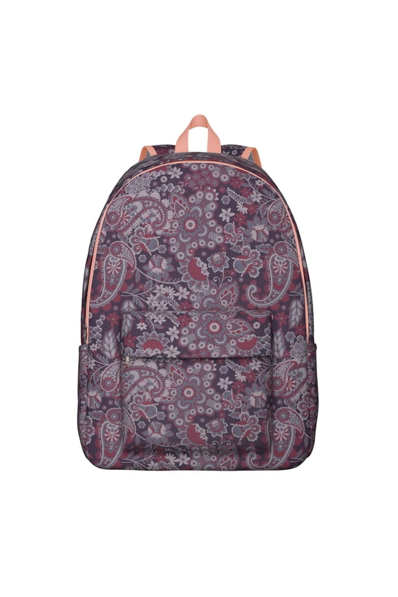 Eye-Catching Boho Paisley Backpack, Designed for the Modern Student with a Laptop Compartment, A Gift That Balances Style and School Requirements