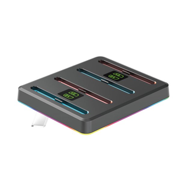 Eye Catching Colorful Light Up Double Controller Charging Dock Offering Fast Charging Suitable for NS2 Enhances Gaming