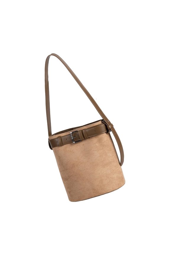 Eye Catching Convertible Shoulder Purse Spacious Retro Style Suedes Handbag