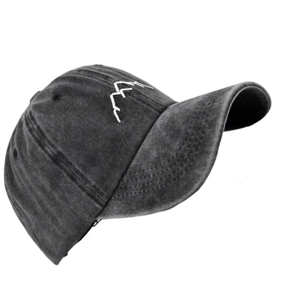 Eye Catching Embroidery Mountain Baseball Caps Adjustable Size Sun Hat Cycling Climbing Travel Visor Hat for Woman