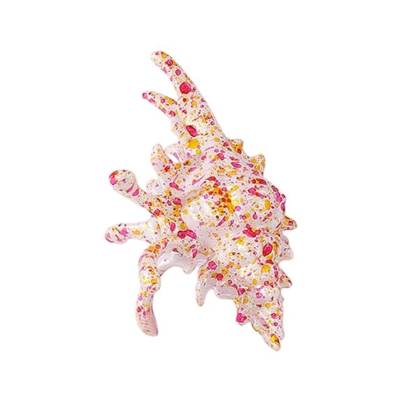 Eye Catching Hair Accessory Unique Conch Shape Comfortable Hair Clip Acrylic Texture Suitable for Work and Outings