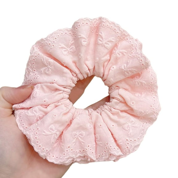 Eye Catching Lace Scrunchies for Women Large Elastic Hair Scrunchy Ponytail Holder Perfect for Everyday Use