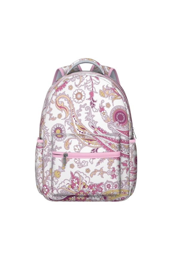 Eye-Catching Paisley Backpack - Wonderful Paisley Gift for Students, Large Capacity Bookbag with Padded Shoulder Straps, Water-Resistant Exterior, Perfect for High School & University