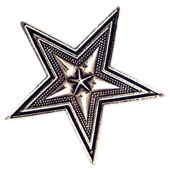Eye Catching Star Brooch All Age Decorative Brooches Metal Badge Pin for Theme Party Sweater Brooch