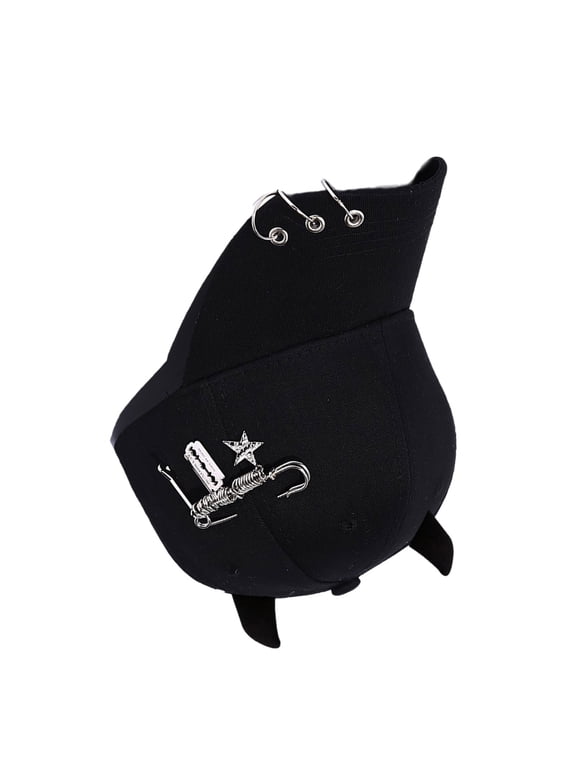 Eye Catching Sun Hat with Devil Horn Adjust Head Size Baseball Hat Girl Woman Outdoor Cycling Climbing Travel Hat