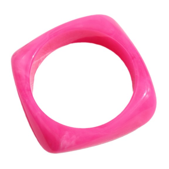Eye Catching Thick Resin Bracelet Colorful Modern Bangle Jewelry Gift For Her