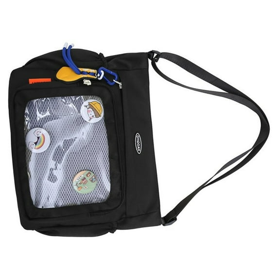 Eye Catching Women's Ita Bag Japanese Cute Pin Display Bag Large Capacity Handbag Crossbody Purse