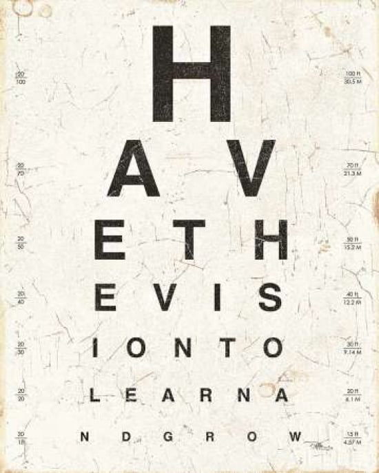 Eye Chart II Canvas Art - Pela Studio (24 x 30)
