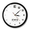 Eye Chart Modern Design Wall Clock Ophthalmology r Optometry Vision