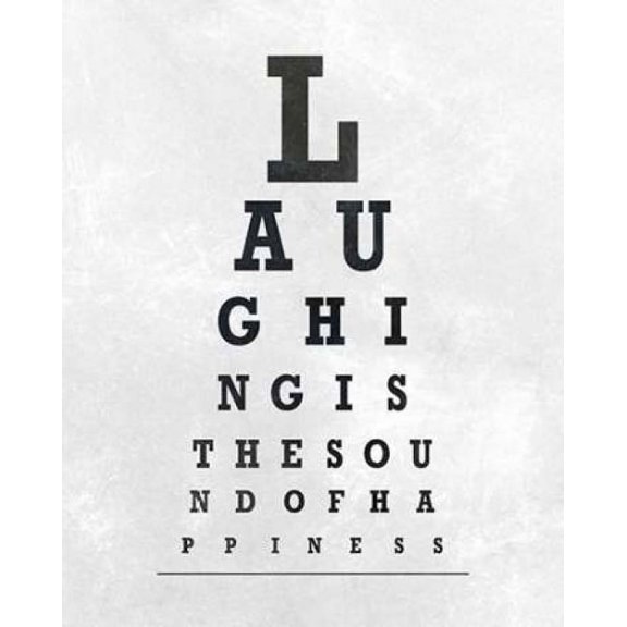 Eye Chart Typography II Poster Print by SD Graphics Studio