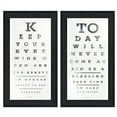 thumbnail image 1 of Eye Charts 2-Piece Vignette by Marla Rae Printed Wall Art Wood Multi-Color, 1 of 2