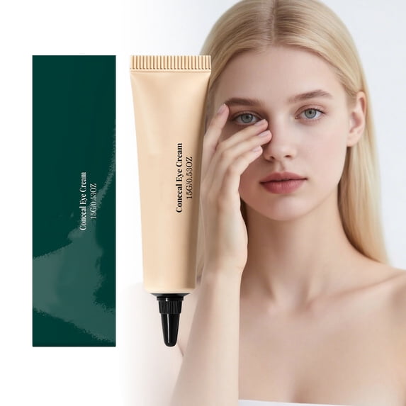 Eye Concealer Cream Gently Covers Uneven Skin Tone Brightens Dark Circles Long Lasting 15g