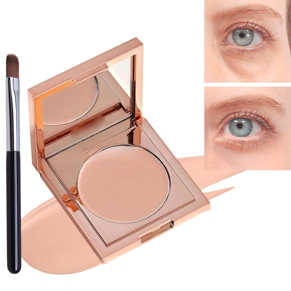 Under Eye Concealer for Dark Circles, Full Coverage Concealers, Under Eye Brightener Color Correcting Concealer, Color Correcting Long Lasting Makeup Concealer for Women, (White)