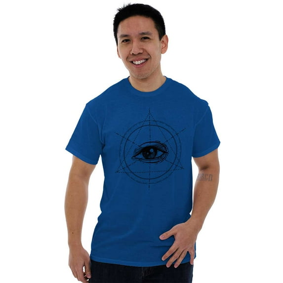 Eye Conspiracy Theory Illuminati Men's Graphic T Shirt Tees Brisco Brands L