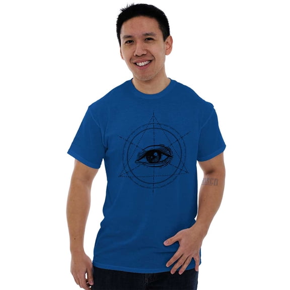 Eye Conspiracy Theory Illuminati Men's Graphic T Shirt Tees Brisco Brands L