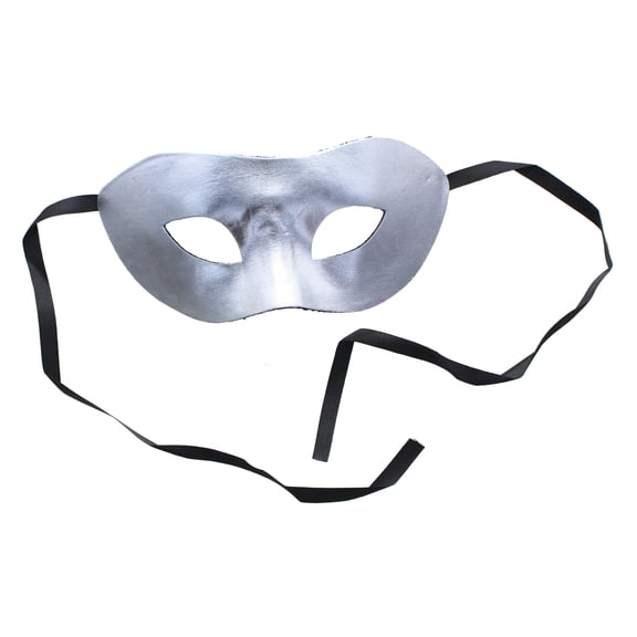 Eye Costume Mask Silver W/Felt Backing