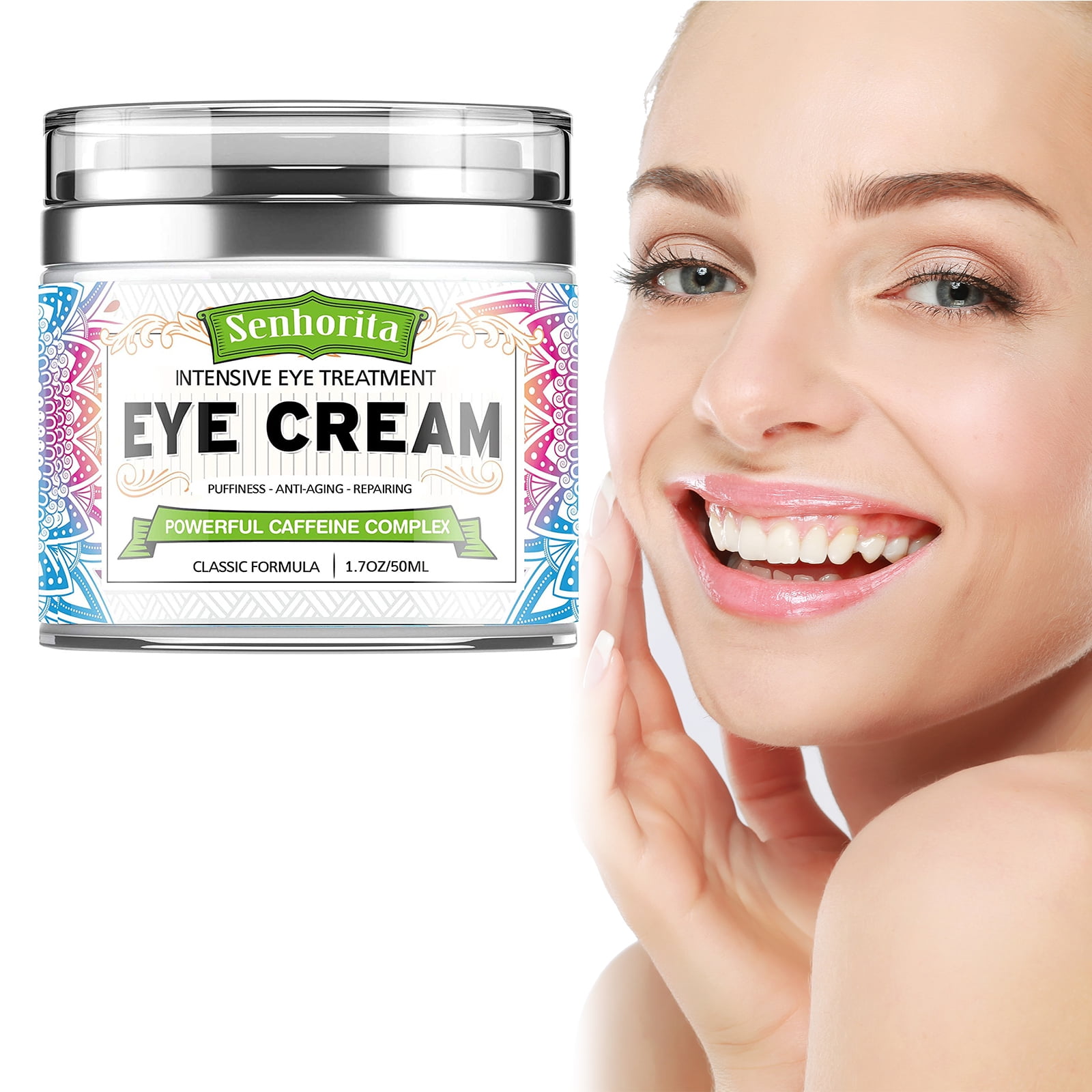 Eye Cream for Dark Circles, Puffiness & Baggy Eyes Brightening