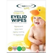 The Eye Doctor Sensitive Baby Eye Wipes x40 - Sterile Baby Eyelid Wipes for Daily Care - Preservative, Detergent & Fragrance Free - 40x Individually Sealed Sachet