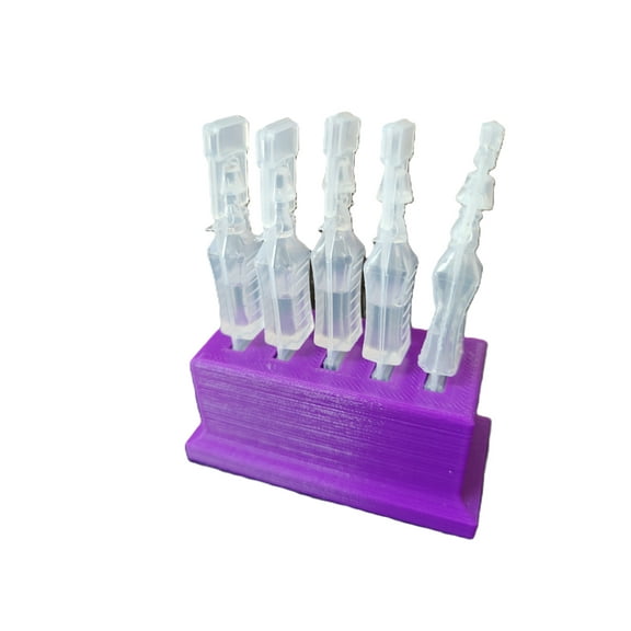 Eye Drop Vials Holder Storage for Single-use Disposable Eye Drops, Holds 5 Single-Use Disposable vials per Holder - Znet3D