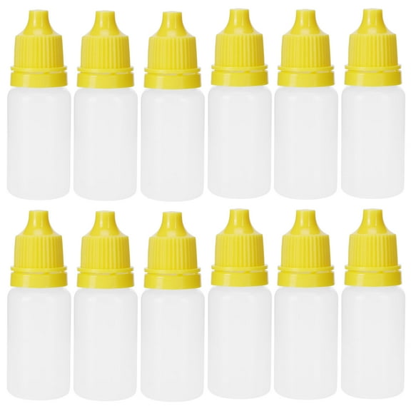 Eye Drops Bottle, 10ml Refillable Eye Liquid Bottle, Empty Eye Drops Container, Professional For Home Eye Drop Liquid Jaune
