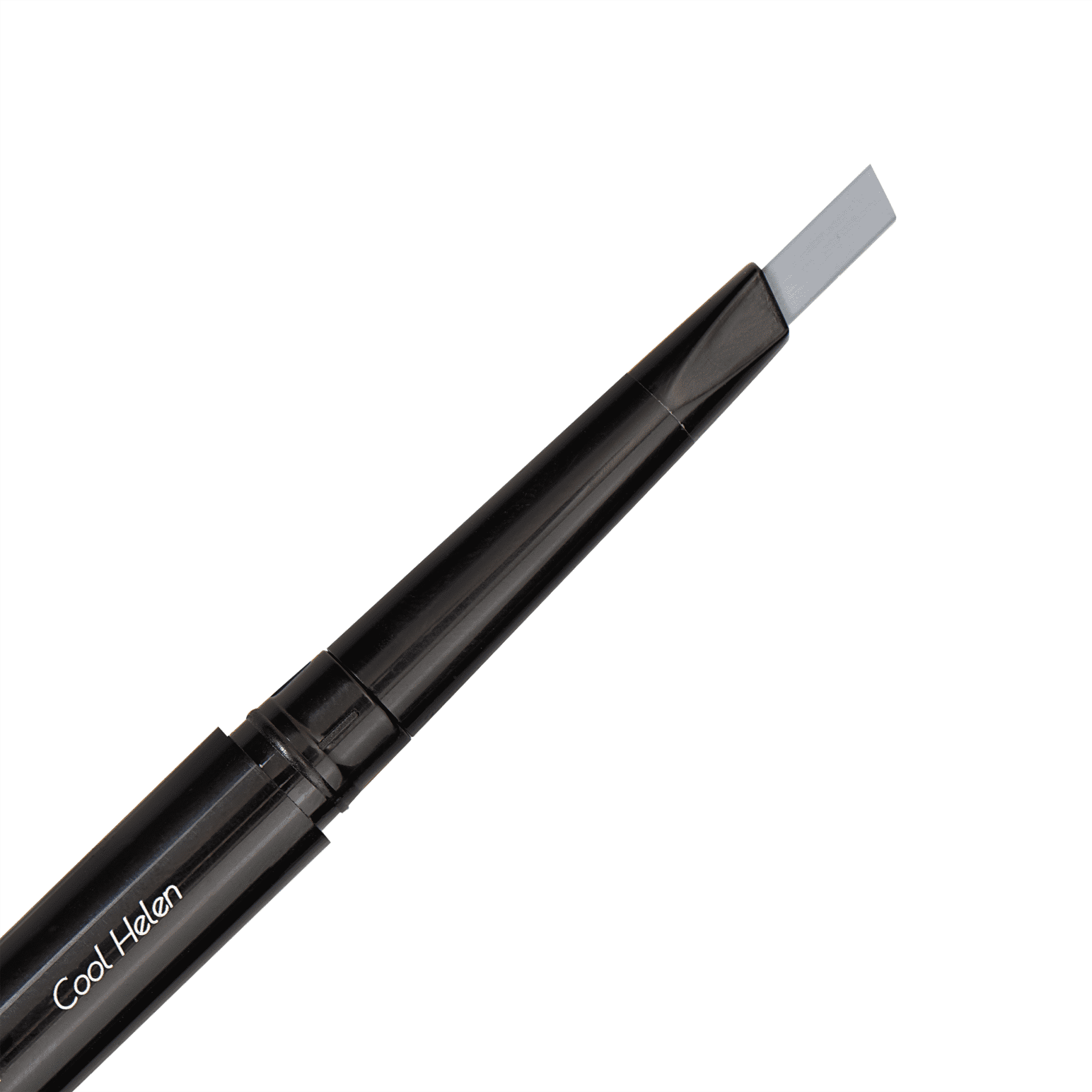 Eye Embrace Cool Helen: Light Cool-Gray Eyebrow Pencil – Waterproof, Double-Ended Automatic Angled Tip & Spoolie Brush, Cruelty-Free