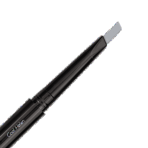 Eye Embrace Cool Helen: Light Cool-Gray Eyebrow Pencil – Waterproof, Double-Ended Automatic Angled Tip & Spoolie Brush, Cruelty-Free