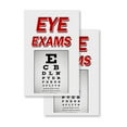 thumbnail image 1 of Eye Exams (2-PACK) 24" x 36" Vinyl Decals | Sign Insert Peel & Stick Decals Stickers Window Signs, 1 of 2