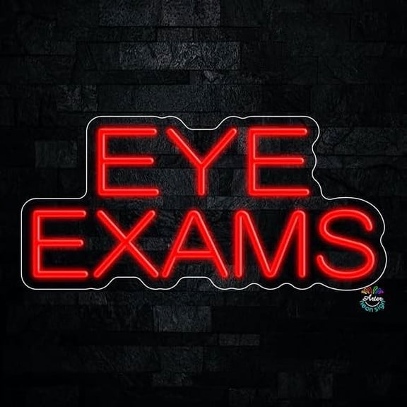 Eye Exams LED Neon Sign 21"L x 10"H #32252