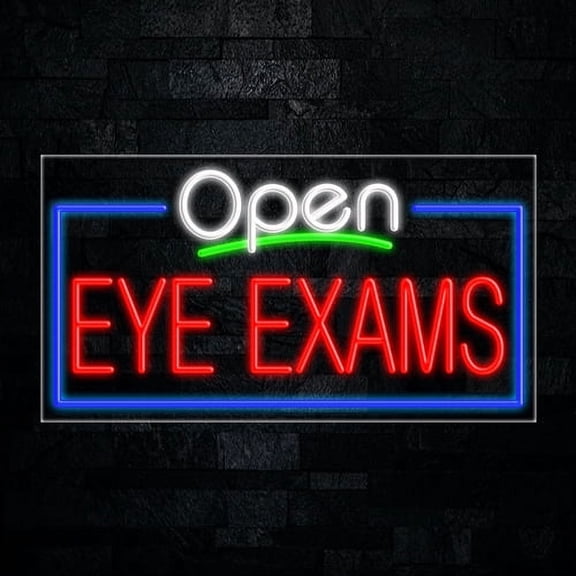 Eye Exams LED Neon Sign 33"L x 18"H #35710