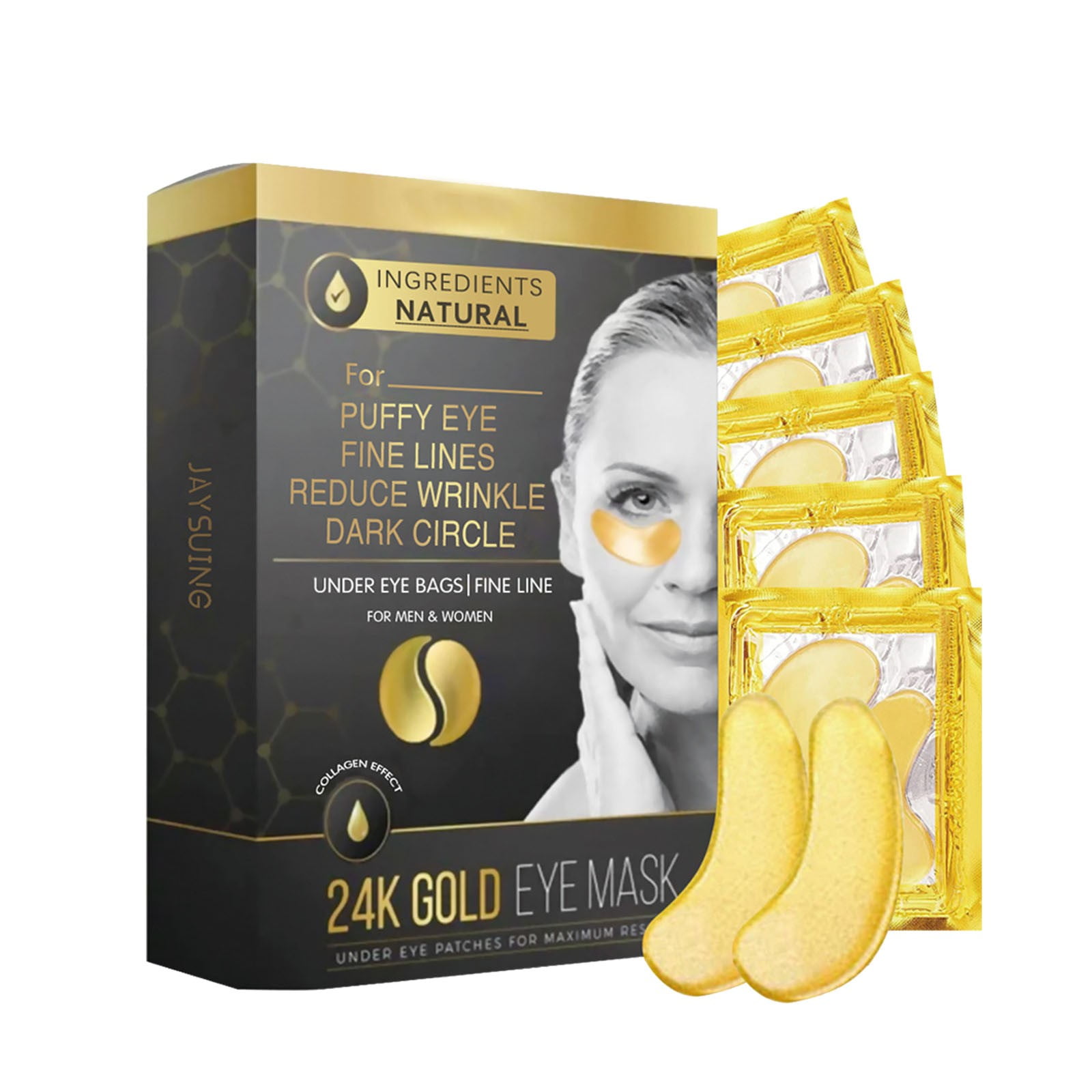 Eye For Puffiness AntiAging Eye Mask Gold Eye Massk For Fading Fine
