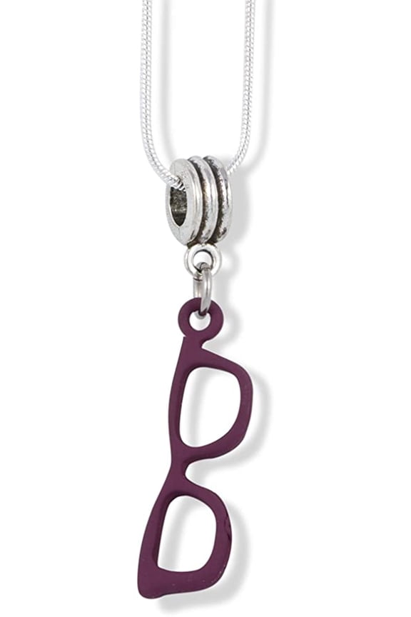 Eye Glasses Frame Charm Snake Chain Necklace