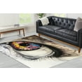 thumbnail image 1 of Eye Graffiti Rugs, Colorful Rug, Hello Rug, Abstract Eye Rug, Graffiti Rugs, Accent Rug, 3D Printeds Rug, Large Rug, Step Rug,Front Door Rug, 2.6'x6.5' - 80x200 cm, 1 of 5