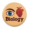 thumbnail image 1 of Eye Heart Biology  Pinback Button Pin, 1 of 4