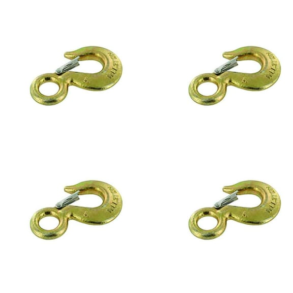 Eye Hoist Hook - 1 Ton - 4 Pack