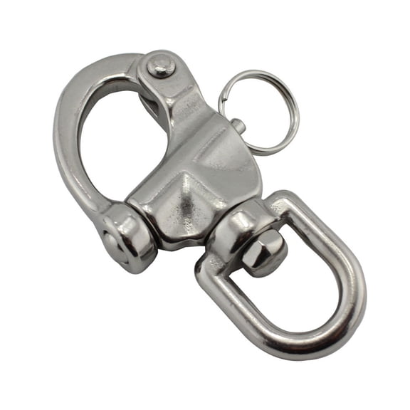 Eye Hook Heavy Duty 304 Stainless Steel Rings Rolling Shackle Device Simple Installation for Yacht