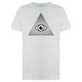 thumbnail image 1 of Eye Inside Triangle Wave Art T-Shirt Men -Image by Shutterstock, Male Large, 1 of 2