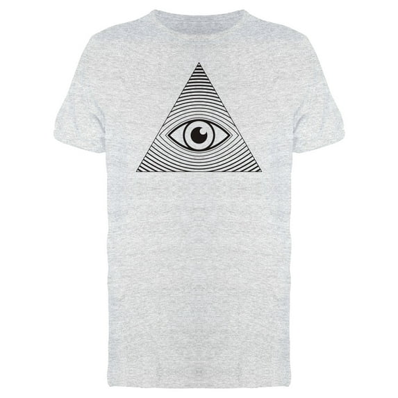 Eye Inside Triangle Wave Art T-Shirt Men -Image by Shutterstock, Male Large