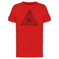 thumbnail image 1 of Eye Inside Triangle Wave Art T-Shirt Men -Image by Shutterstock, Male Medium, 1 of 2