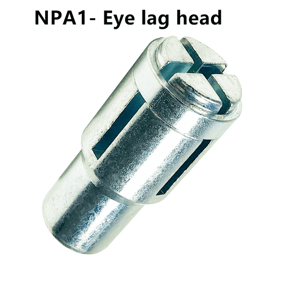 Eye Lag Head Adaptor for Multi-Purpose Multi-Function Multi-Task Telescopic Ceiling Lag-Pole,Installing Overhead Eye Lag Screws Purlin Clip J-Hooks, Eye Lag Drill Adapter, Ceiling Eye Lag Screw Driver