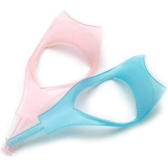Eye Lash Mascara Guard Applicator with Comb Eyelashes Curlers Shields Applicators 2PC(Ramdon Color)
