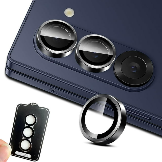 Eye Lens Guards Rear Camera Metal Frame Cover Set Tempered Glass