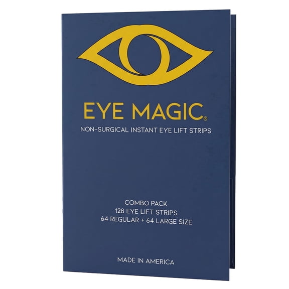 Eye Magic Eye Lift Strips Combo 128 Count, Medium & Large Sizes, Droopy & Hooded Eyelids, Made in USA