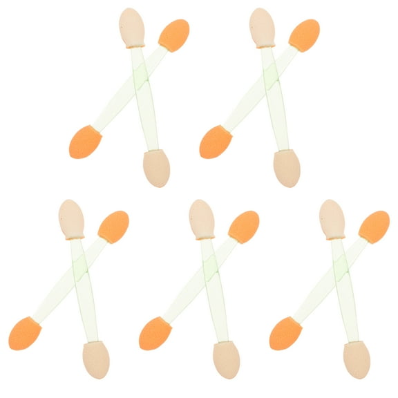 Eye Makeup Applicators 100 Pcs Double Ended Eyeshadow Brush Bulk Head Stick Cosmetic