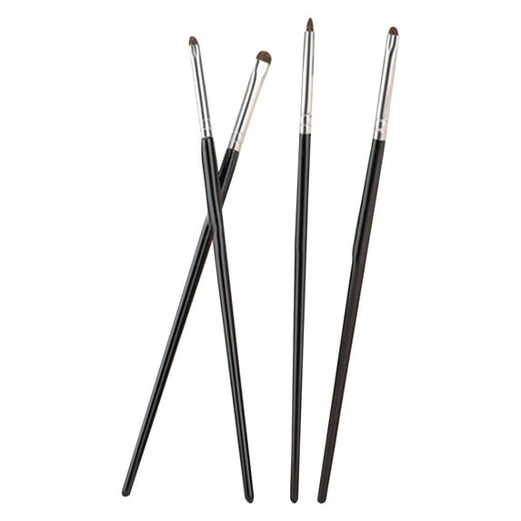 Eye Makeup Brush Set - 6 Quality Brushes for Effortless Application and Precision - Ideal Beauty Tools for All Skin Types 4PCS