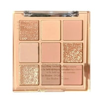 Eye Makeup Palette, Eyeshadow Makeup Palette, Milk Tea Nine-color Eyeshadow Palettes Acrylic Nude Color Series Earth Color