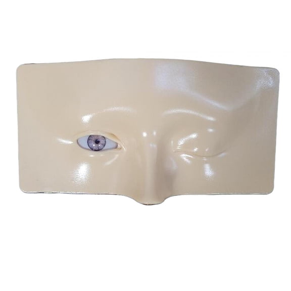 Eye Makeup Practice Face Eye Makeup Face Practice Board Accessory 16.6x8.3cm Reusable with Bracket Makeup Mannequin Face for Makeup Artists white