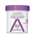 thumbnail image 1 of Eye Makeup Remover Pads by Almay, Biodegradable Longwear & Waterproof, Hypoallergenic, Cruelty Free-Fragrance Free Cleansing Wipes, 80 Pads (Pack of 1), 1 of 3