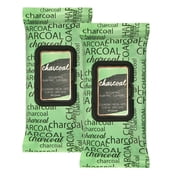 Eye Makeup Remover Wipes, Face Wipes with Charcoal, 2 Pack (100 Count)