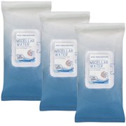 Eye Makeup Remover Wipes, Face Wipes with Micellar Water, 3 Pack (150 Count)